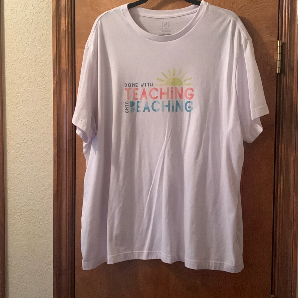 Plus size Summer Teacher Shirt “Done with Teaching onto Beaching”